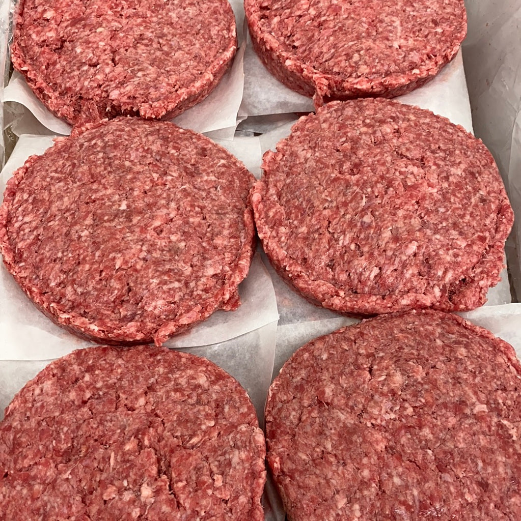 AAA BEEF BRISKET & CHUCK BURGERS - 4pcs x 6oz