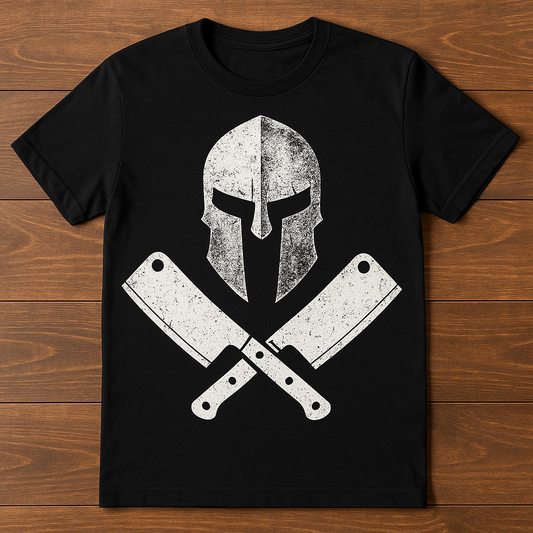 JW Foods “We Don’t Cut Corners We Cut Meat" Spartan Tee 🔥