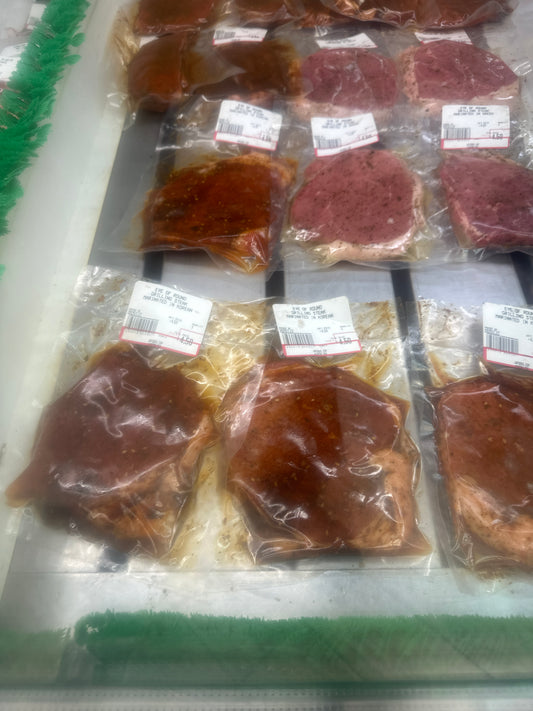 BEEF TOP SIRLOIN GRILLING STEAK (4-5oz) - MARINATED IN KOREAN BBQ