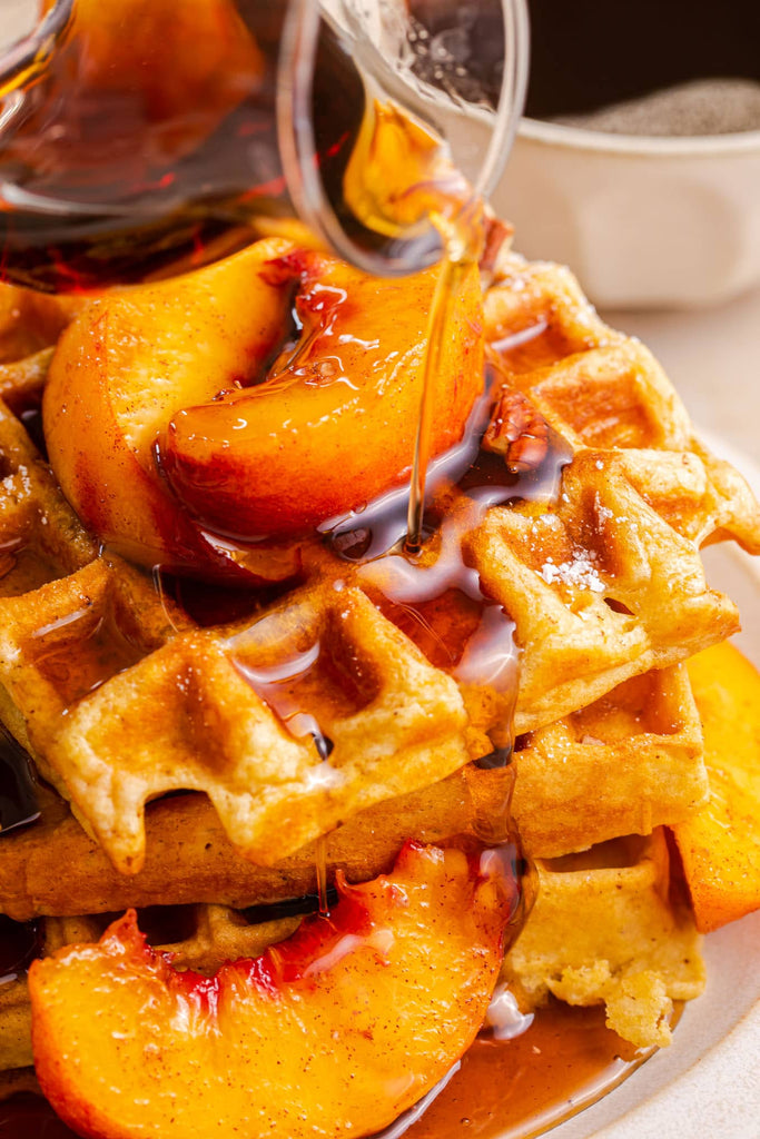 BREAKFAST MEAL - WAFFLES, FRUIT MIX & SYRUP