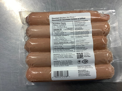 KING WINTER’S-CHICKEN GOURMET KOSHER HOT DOGS