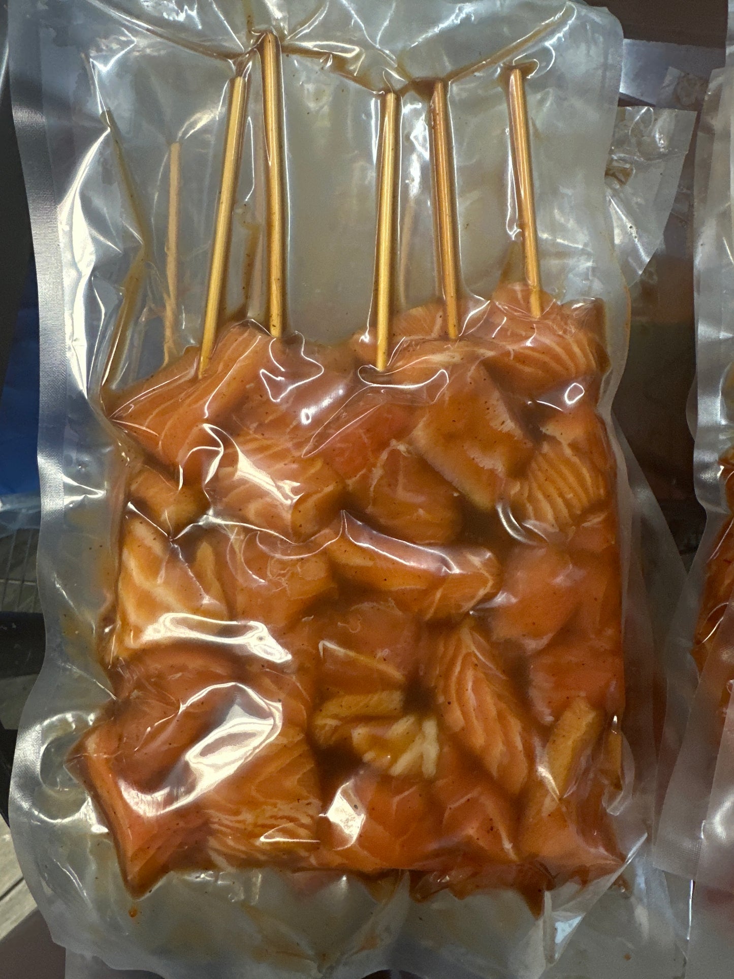 SALMON TERIYAKI SOUVLAKI