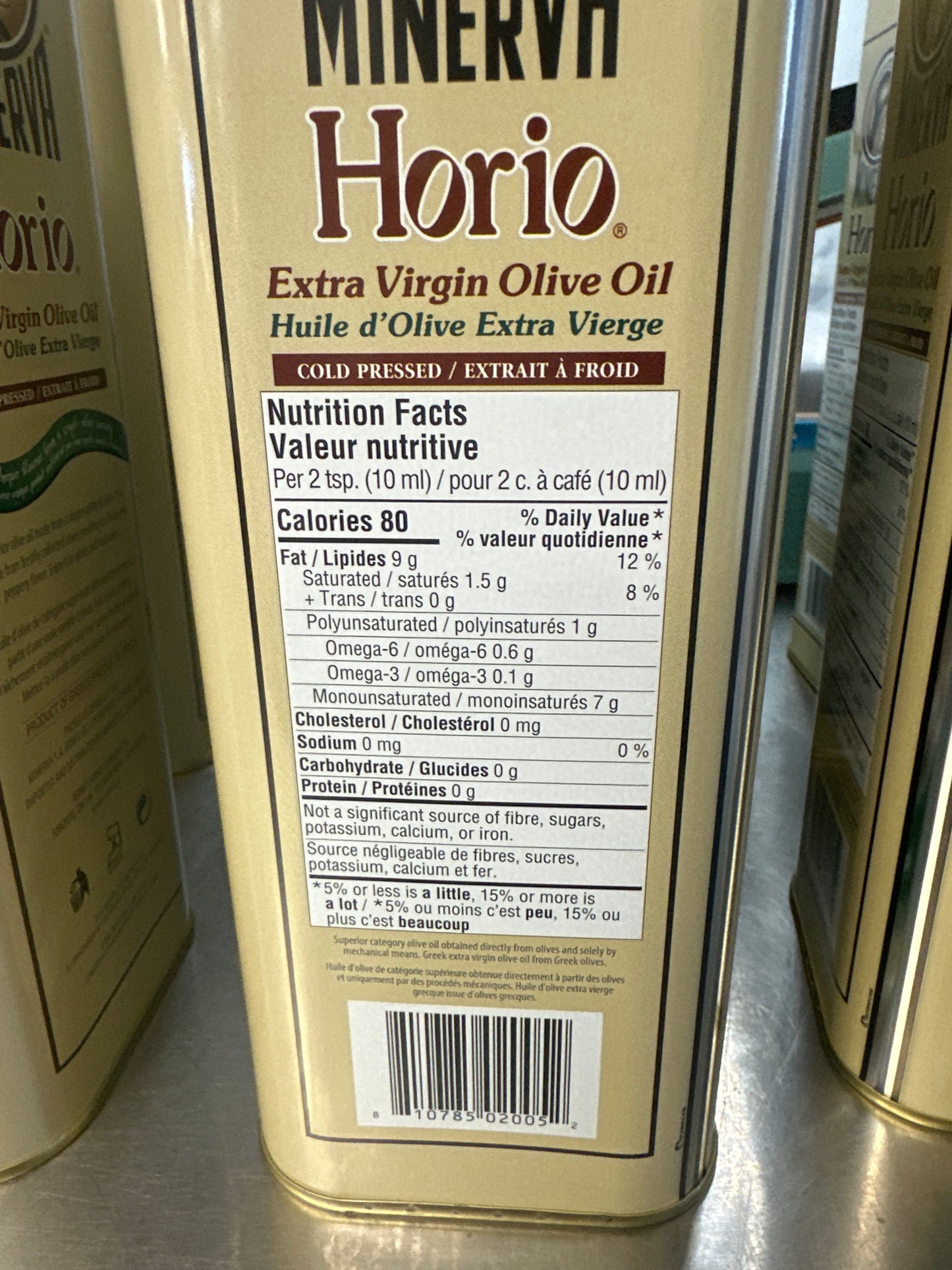 EXTRA VIRGIN OLIVE OIL - MINERVA HORIO - 3L TIN