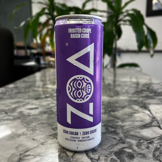 ZOA FROSTED GRAPE ENERGY DRINK