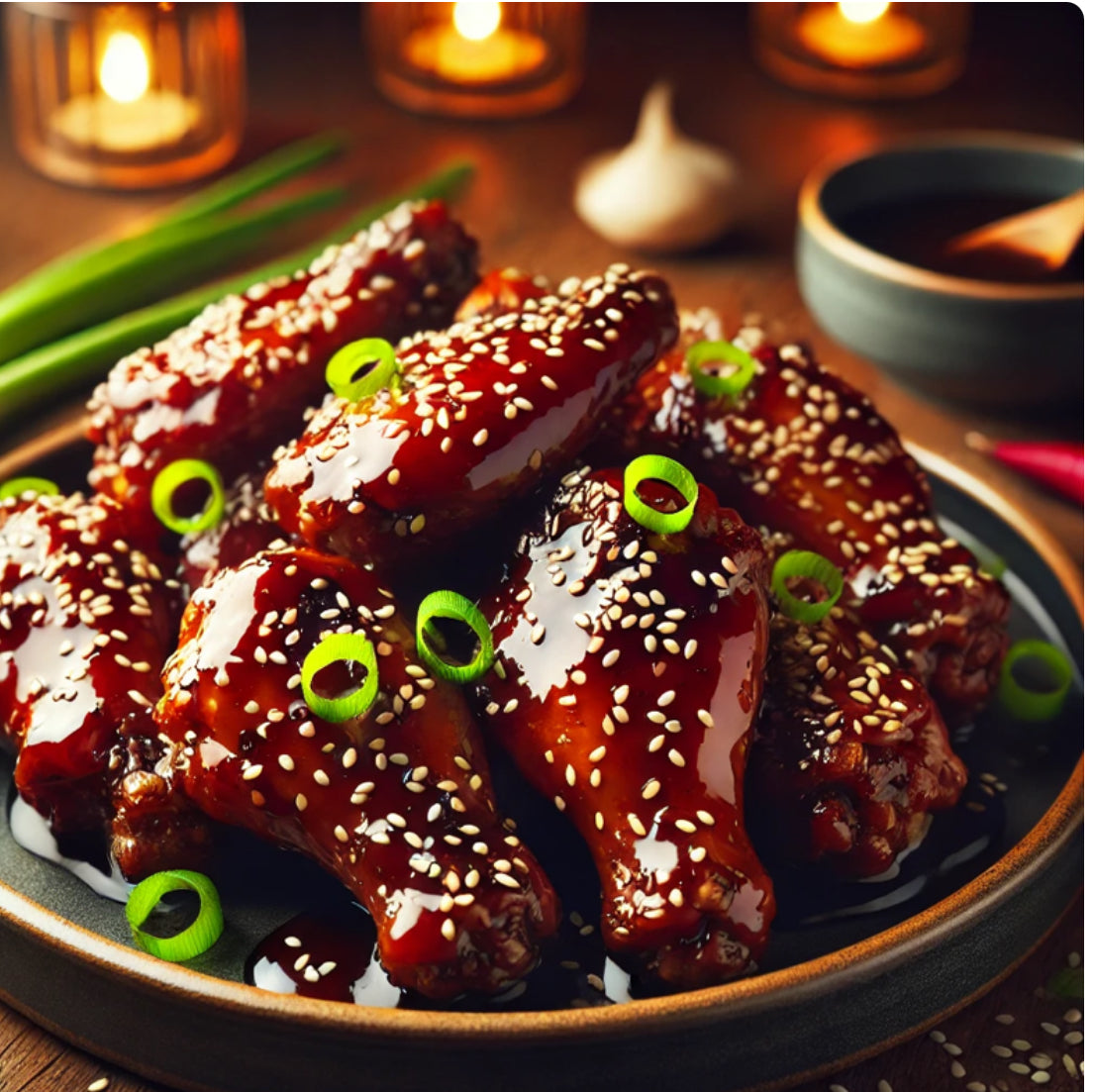 TERIYAKI MARINATED CHICKEN WINGS