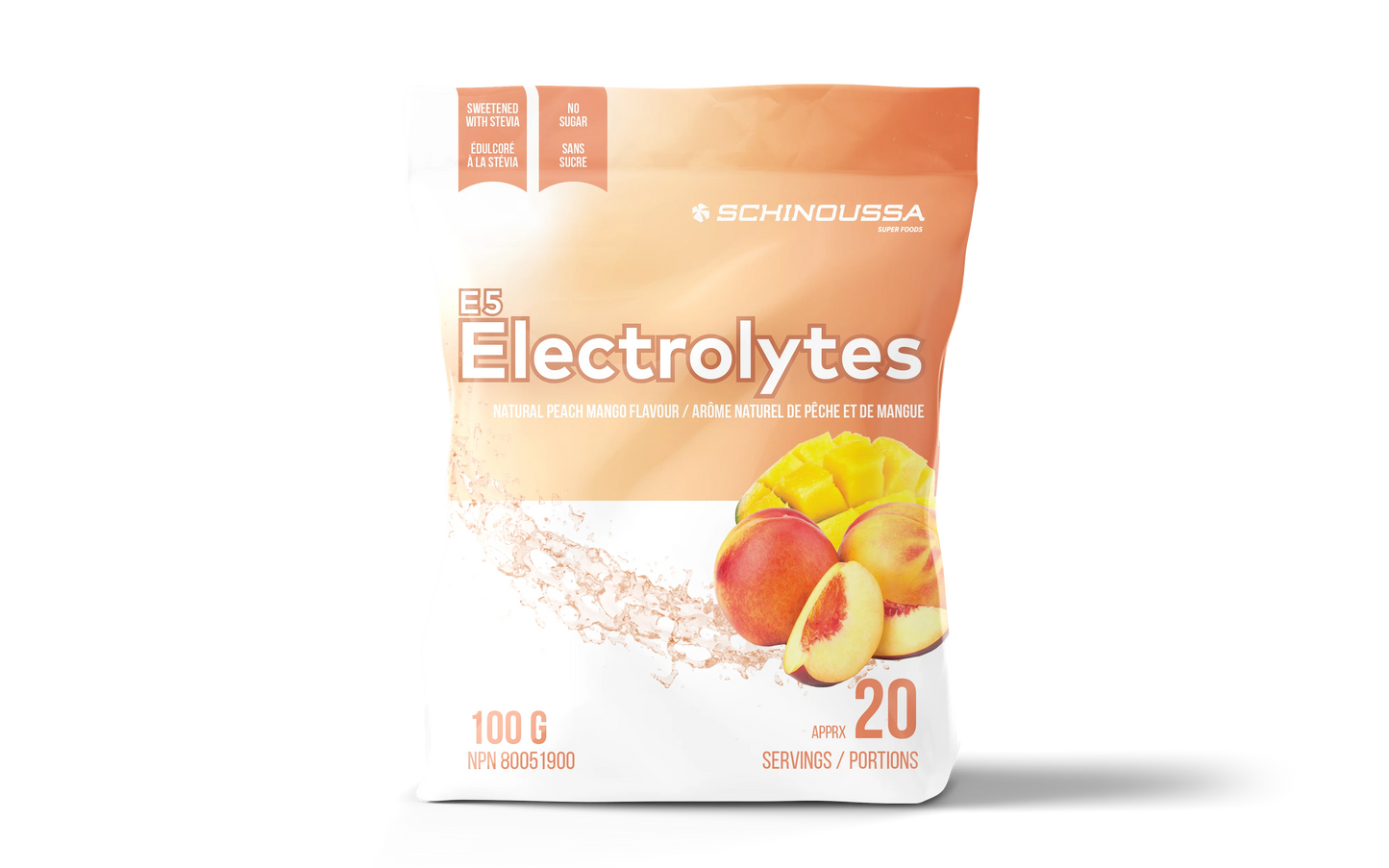 SCHINOUSSA - E5 ELECTROLYTES PEACH MANGO