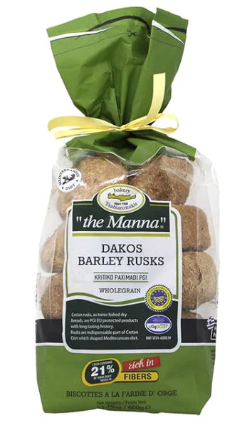 DAKOS BARLEY RUSKS-KRITIKO PAXIMADI WHOLEGRAIN 600G