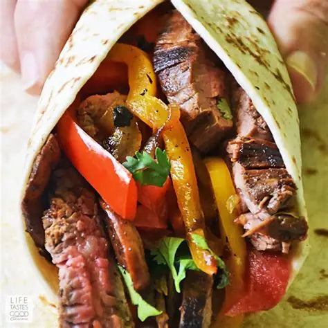 WRAP - BEEF FLANK FAJITAS