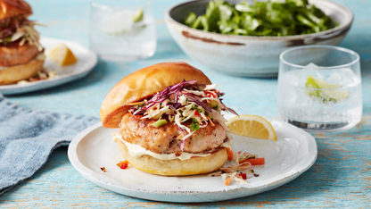 ATLANTIC SALMON BURGERS - 4 x 5oz portion