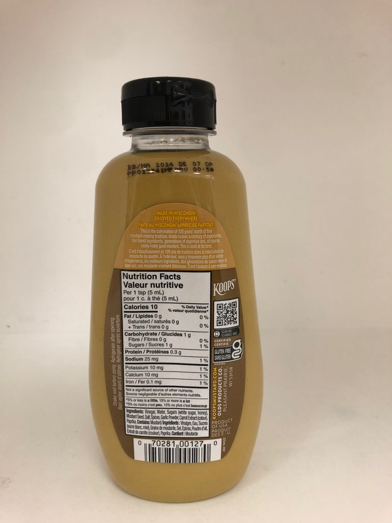 KOOP'S - GLUTEN FREE MUSTARDS - 325ml