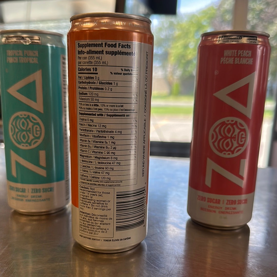 ZOA WILD ORANGE ENERGY DRINK