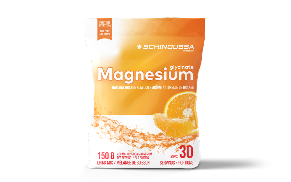 SCHINOUSSA - MAGNESIUM GLYCINATE - ORANGE FLAVOUR - 150G