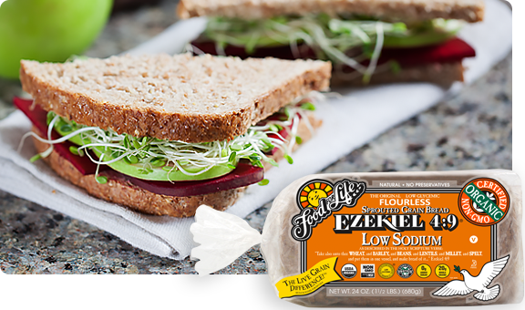 EZEKIEL 4:9® LOW SODIUM SPROUTED WHOLE GRAIN BREAD