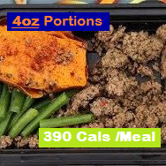 Pre-Set Meal - Beef Top Sirloin Ground, Green Beans  & Sweet Potato Chunks