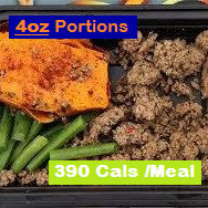 Pre-Set Meal - Beef Sirloin Ground, Green Beans  & Sweet Potato Chunks