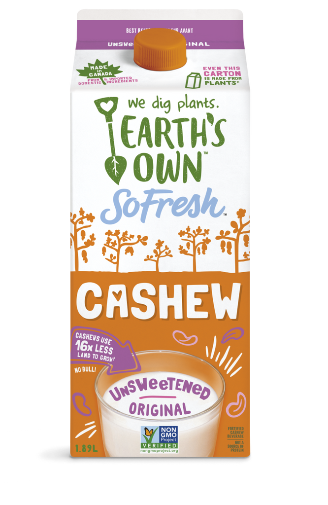 EARTH'S OWN SO FRESH UNSWEETENED CASHEW