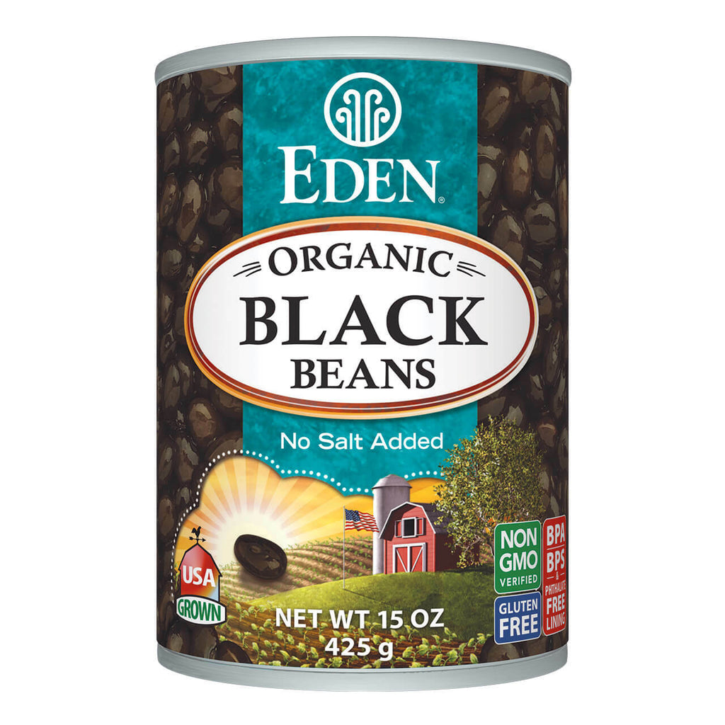 EDEN BLACK BEANS CAN 425G