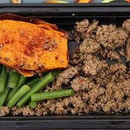 Pre-Set Meal - Beef Top Sirloin Ground, Green Beans  & Sweet Potato Chunks
