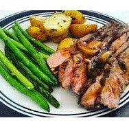 Pre-set Meal - Beef Flank Steak, Green Beans & Baked Potato
