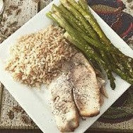 Pre-set Meal - Tilapia Fillet, Asparagus & Brown Rice