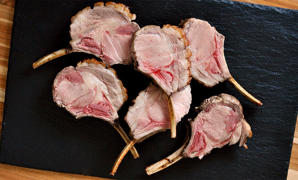 Wild Boar Rack Dinner BOAR FRENCH RACK CHOPS SINGLES 1 PER PACK – J&W Meal Butler