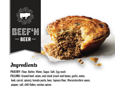 POT PIES - BEEF, CHICKEN, PORK & VEGGIE