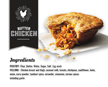 POT PIES - BEEF, CHICKEN, PORK & VEGGIE