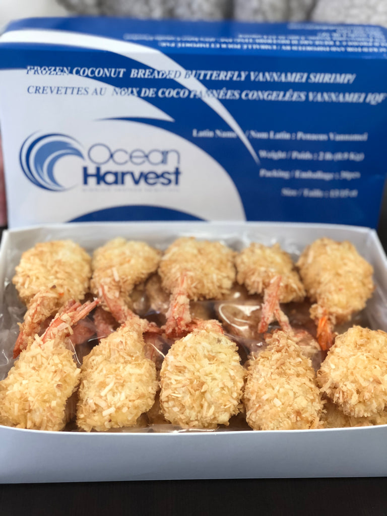 COCONUT BREADED BUTTERFLY SHRIMP - 30PC/BOX