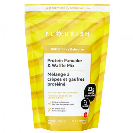 FLOURISH - BUTTERMILK - PROTEIN PANCAKE & WAFFLE MIX - 16OZ