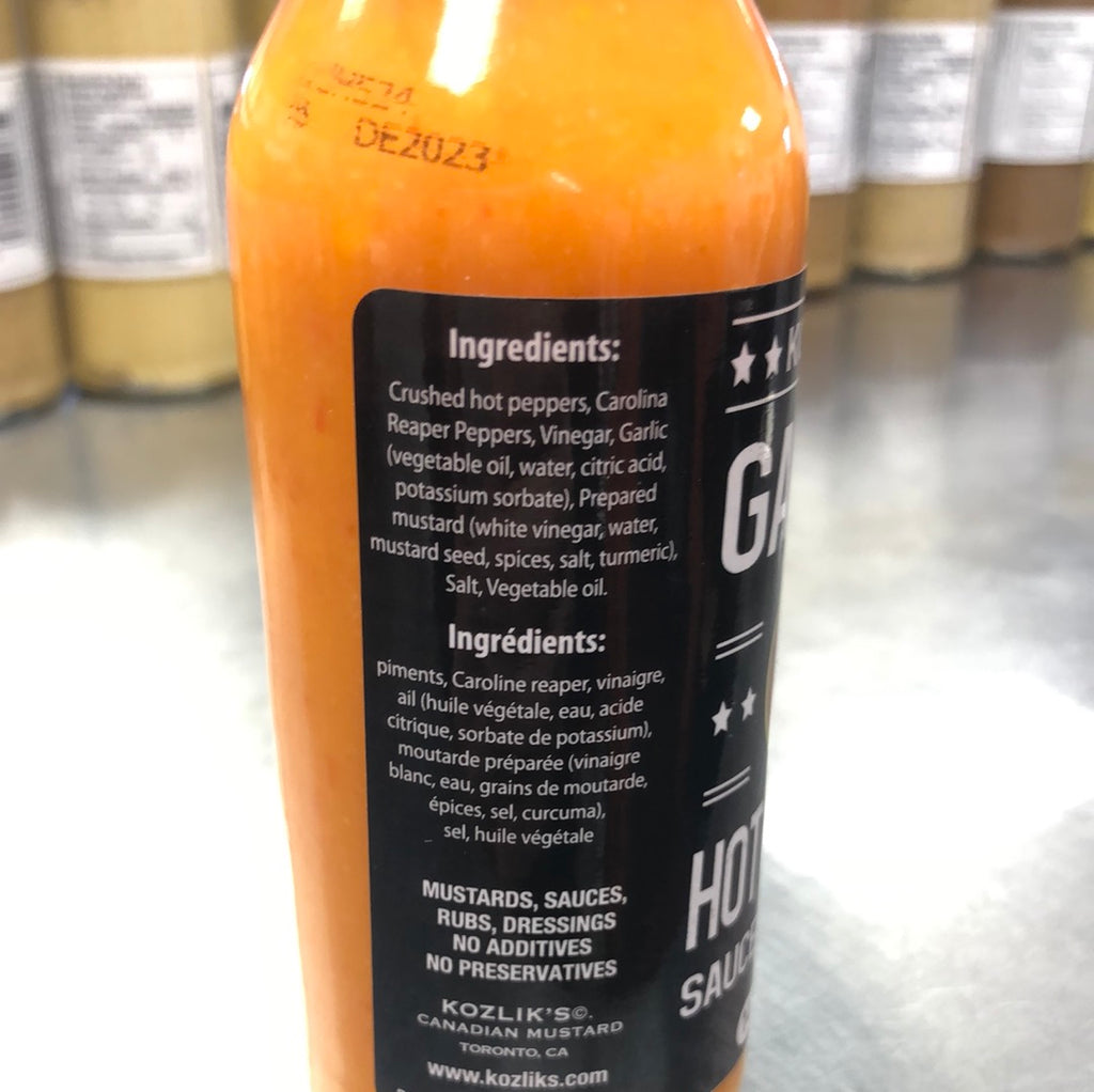 KOZLIKS GARLIC HOT SAUCE