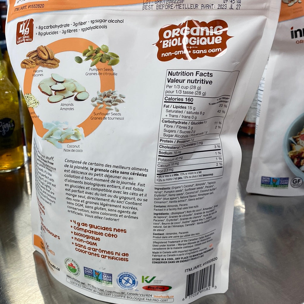 INNO FOODS - GRAIN FREE GRANOLA KETO