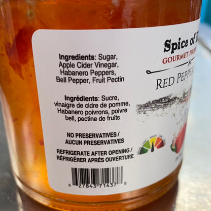 SPICE OF LIFE RED PEPPER JELLY