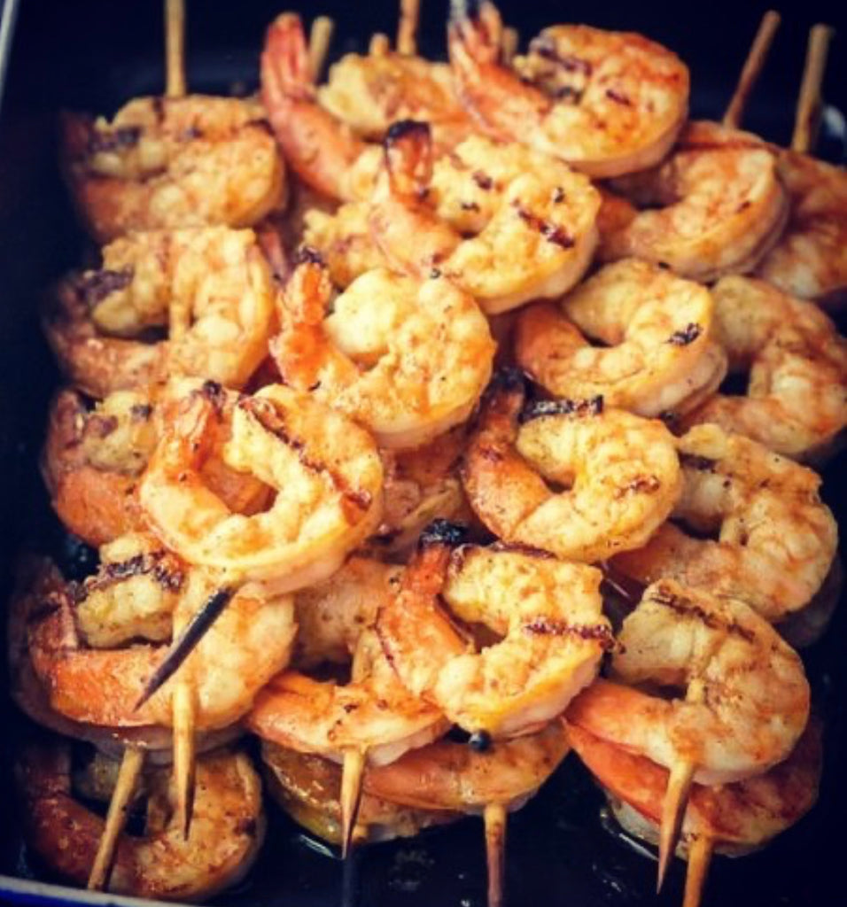 SHRIMP - SOUVLAKI - 5 skewers/pkg