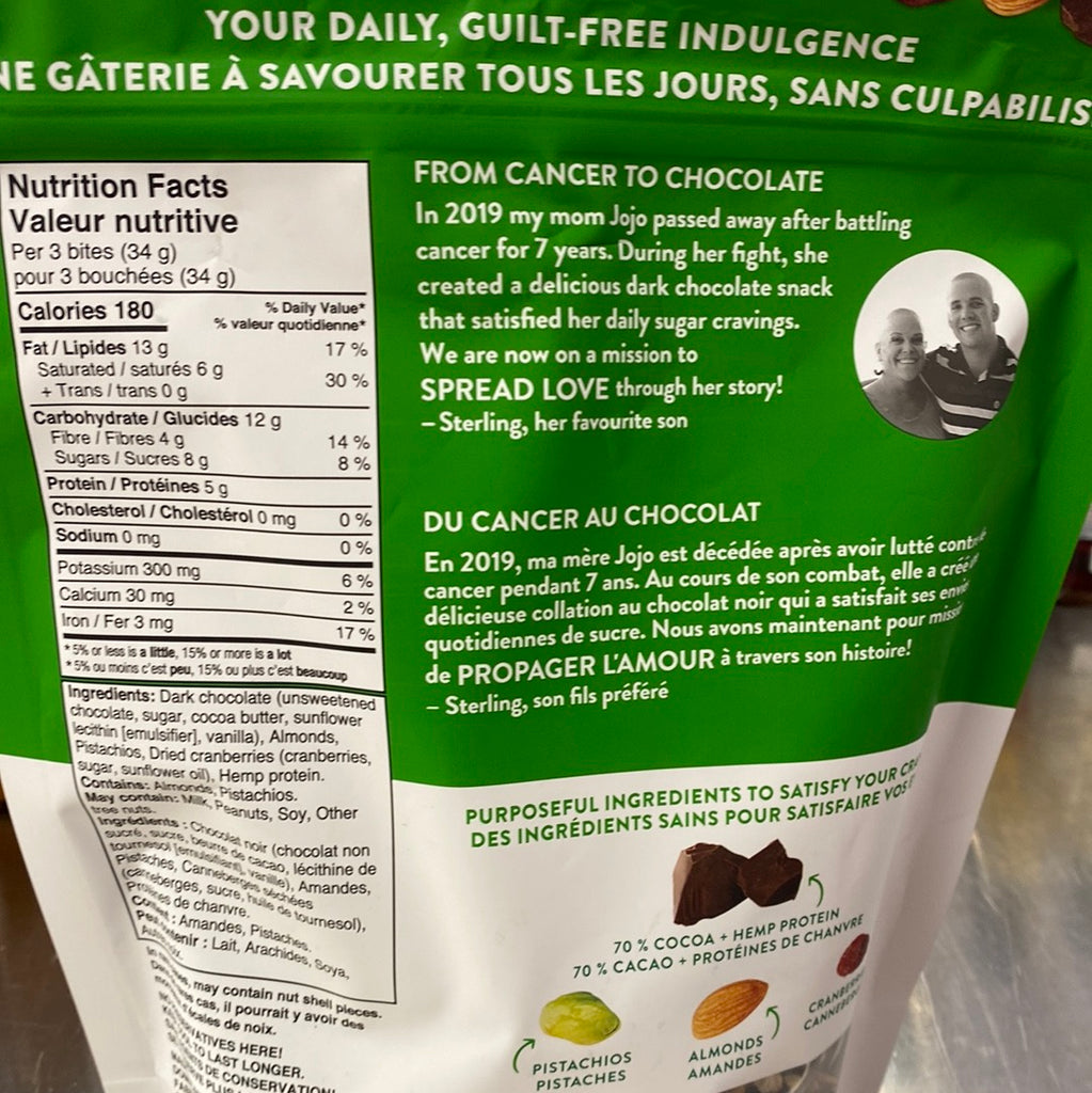 JOJO’S DARK CHOCOLATE BITES