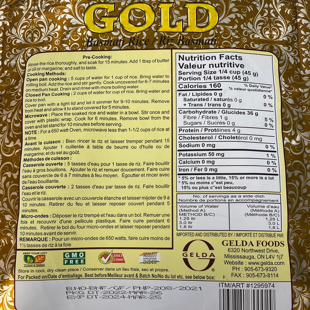 GOLD BASMATI RICE