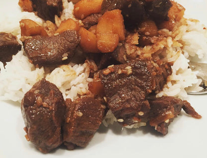 BEEF SOUVLAKI - KOREAN BBQ STYLE