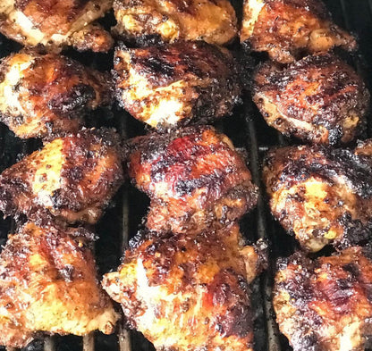 CHICKEN THIGHS - BONE-IN SKIN-ON - 8bgs X 2.5-3.0LBS