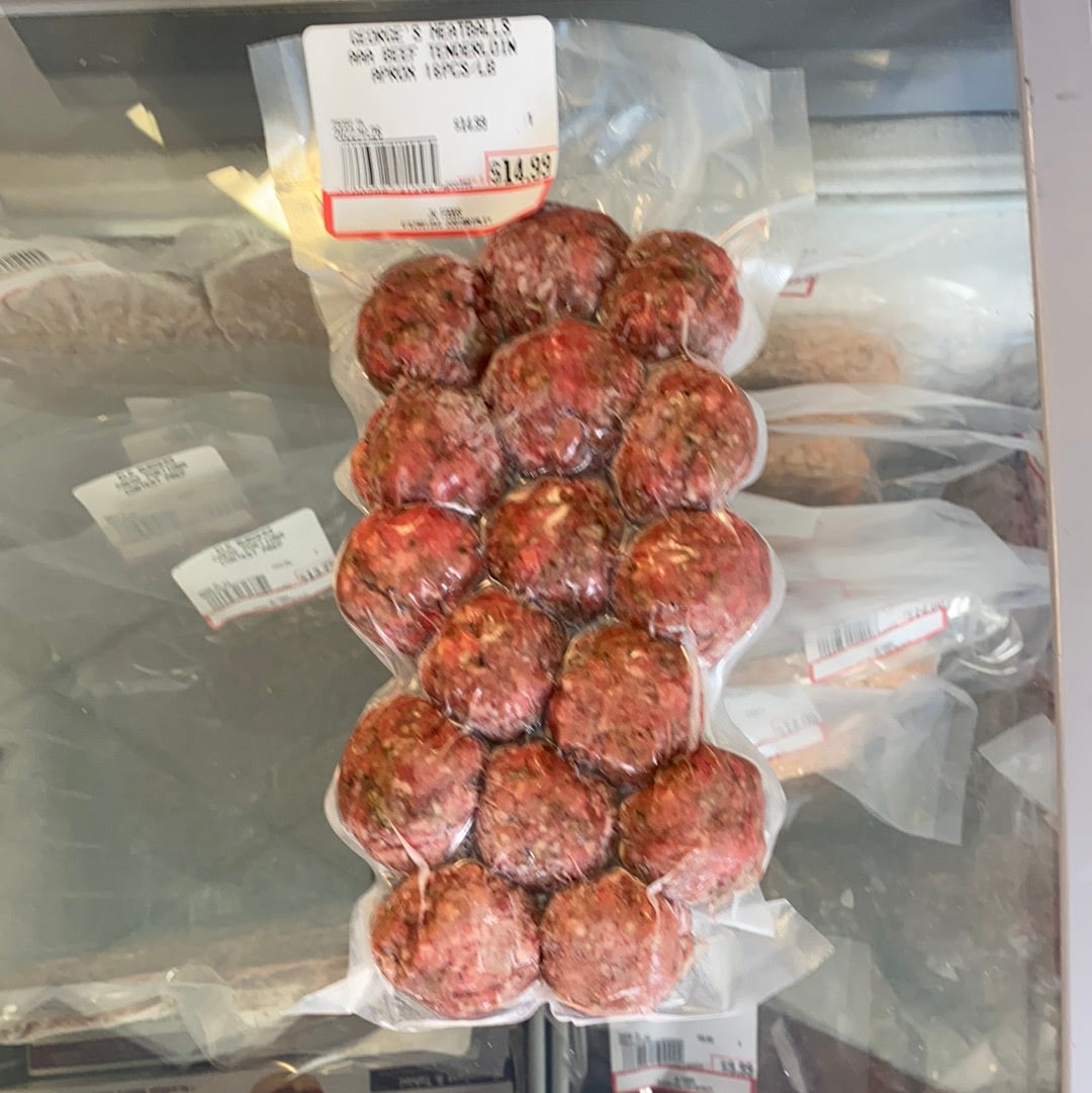 GEORGE'S HOMEMADE ALL  BEEF MEATBALLS 16/pkg