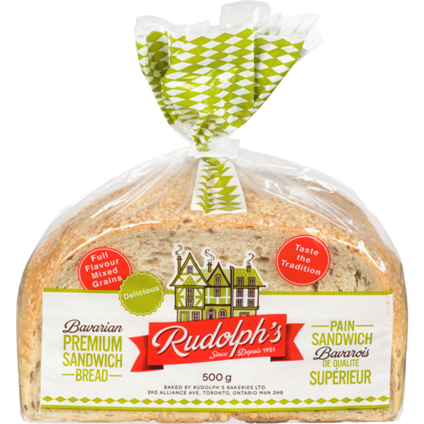 Linseed Bread Rudolph RUDOLPH BAVARIAN BREAD 500g – J&W Meal Butler