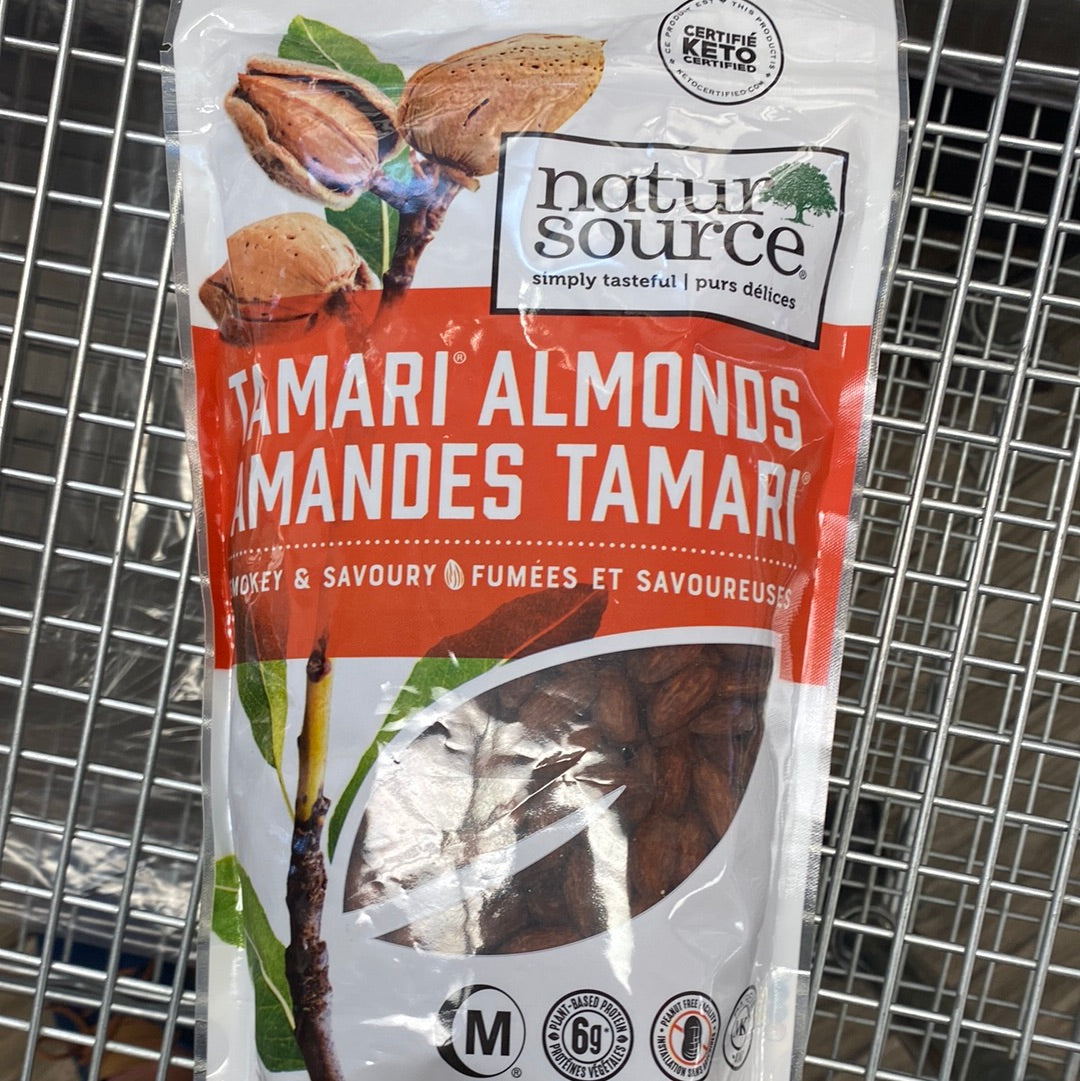 NATUR SOURCE TAMARI ALMONDS SMOKEY & SAVOURY