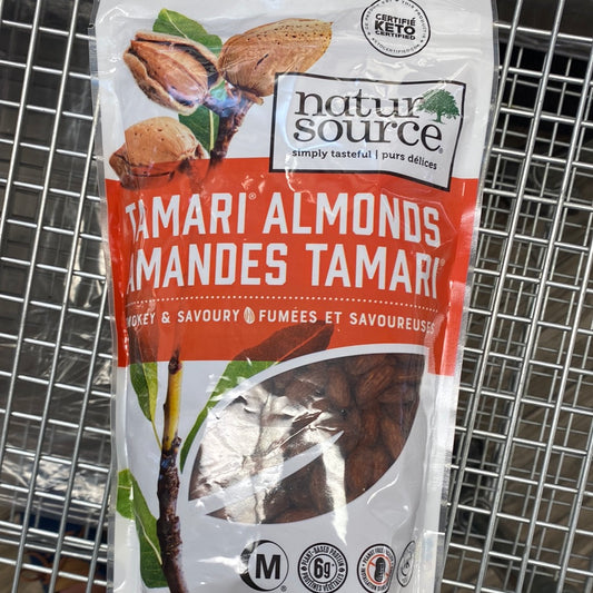NATUR SOURCE TAMARI ALMONDS SMOKEY & SAVOURY