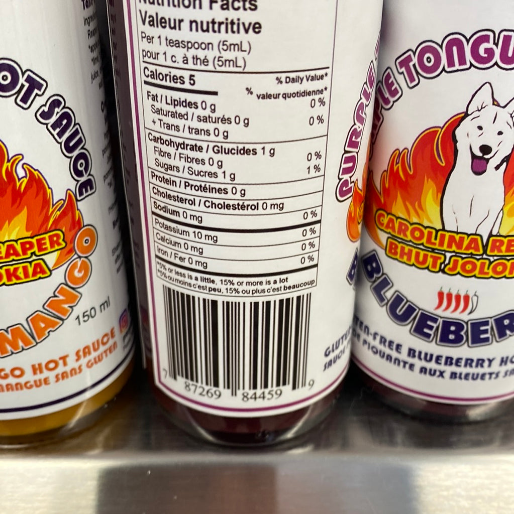 PURPLE TONGUE BLUEBERRY HOT SAUCE