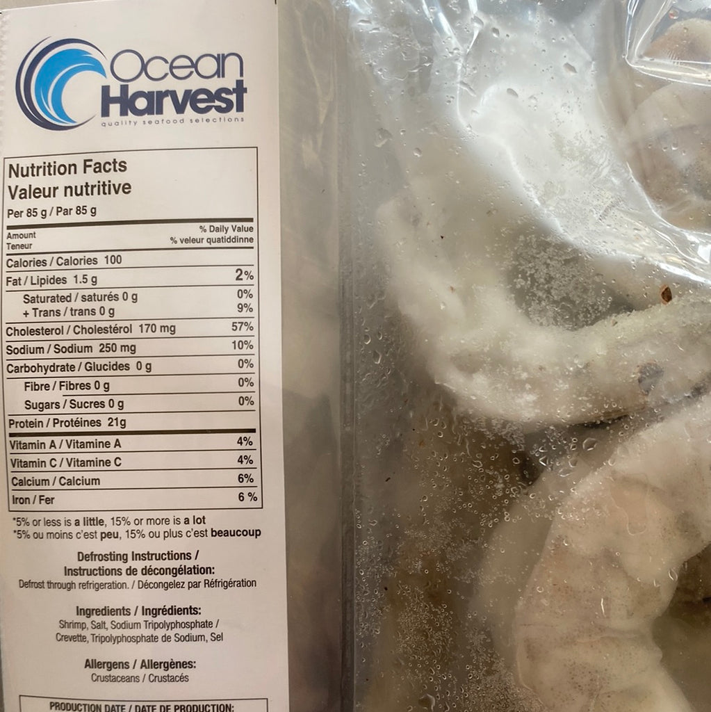 SHRIMP - UNCOOKED - 21-25 (2LB BAG)