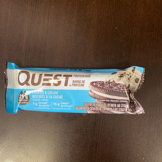 QUEST PROTEIN BAR - COOKIES & CREAM - SINGLE PACK
