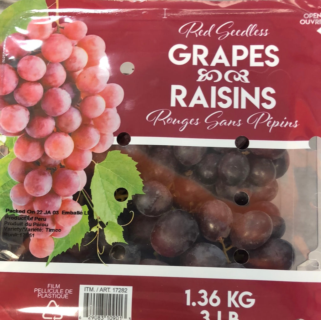 RED SEEDLESS GRAPES