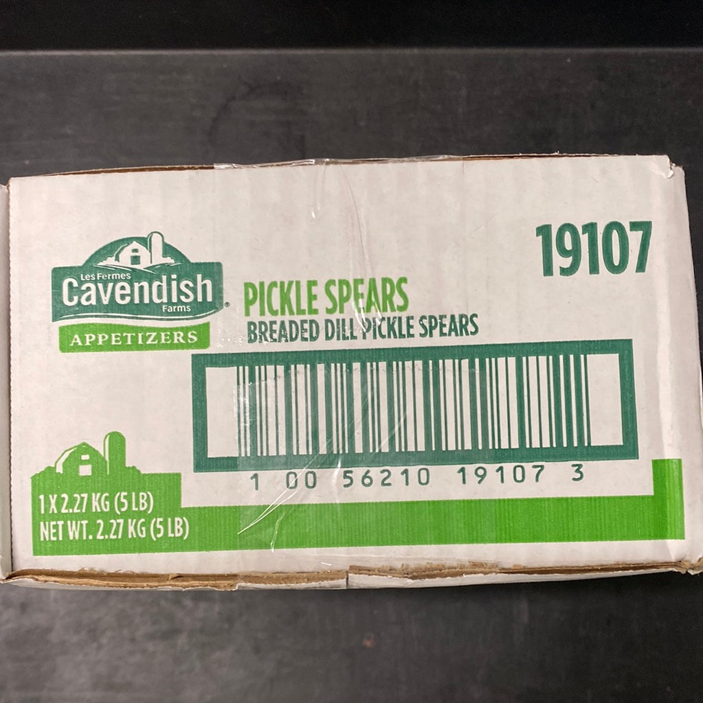 CAVENDISH BREADED PICKLE SPEARS - 5lb CASE