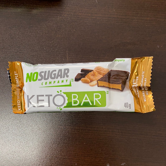 NO SUGAR KETO BAR - CHOCOLATE PEANUT BUTTER - 40g