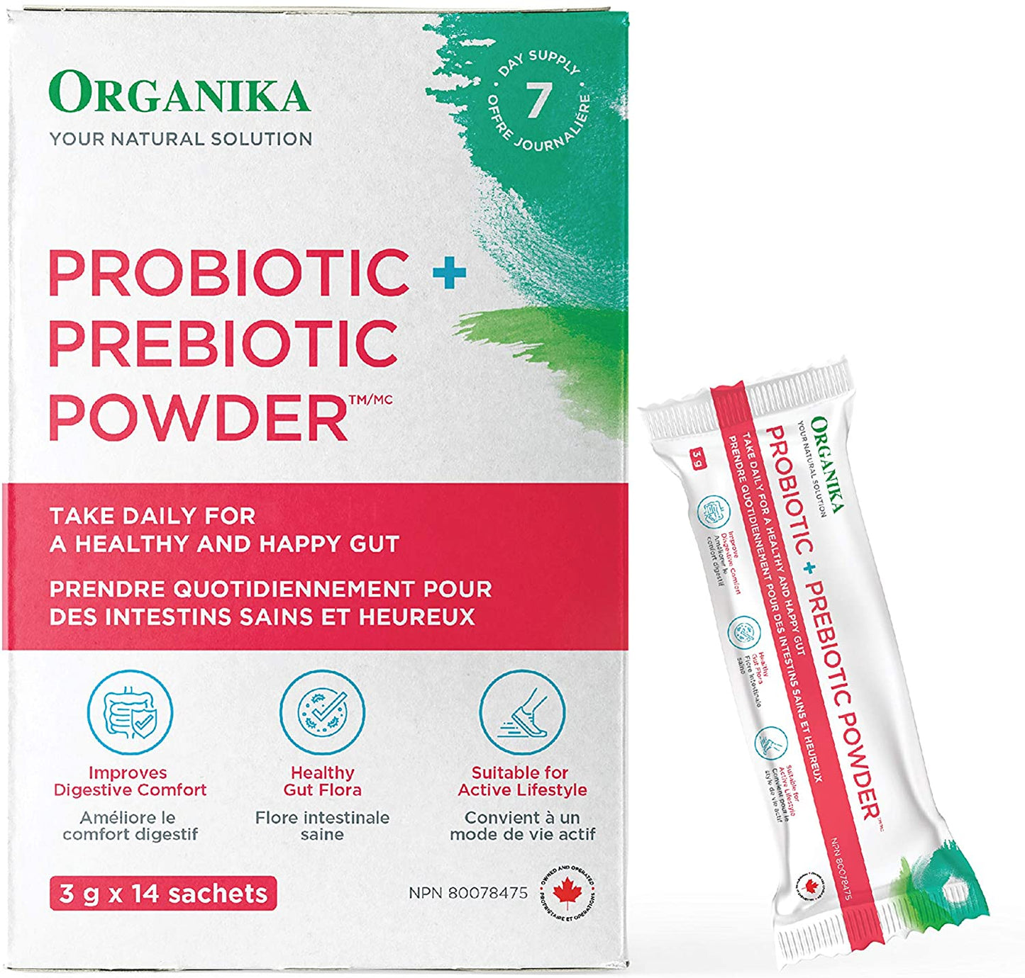Probiotic + prebiotic powder