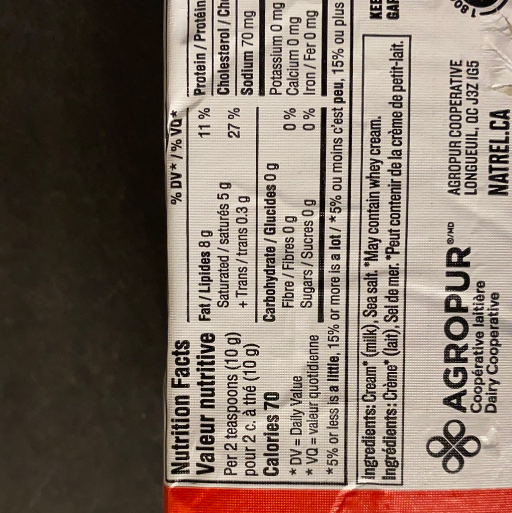 NATREL BUTTER SEA SALT