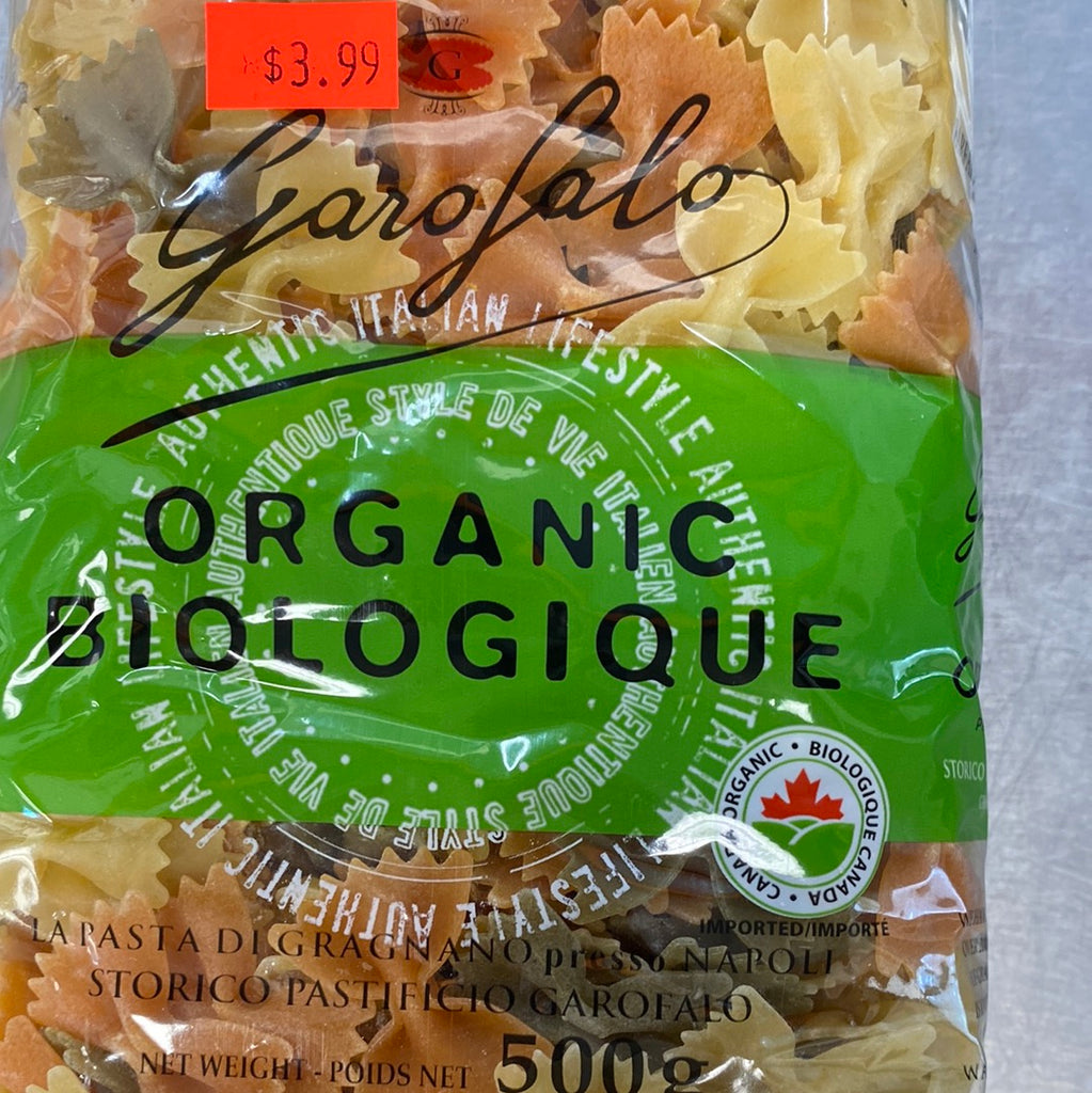 GAROFALO ORGANIC FARFALLE TRICOLOUR PASTA